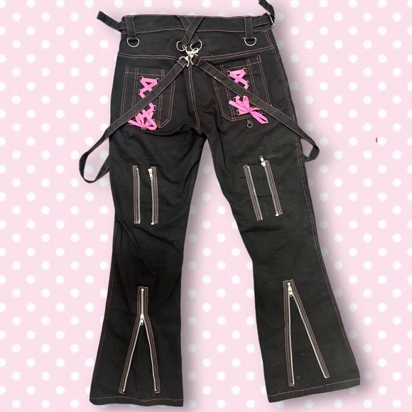 goth lace up bondage pants🖤💞 - Picture 3 of 3